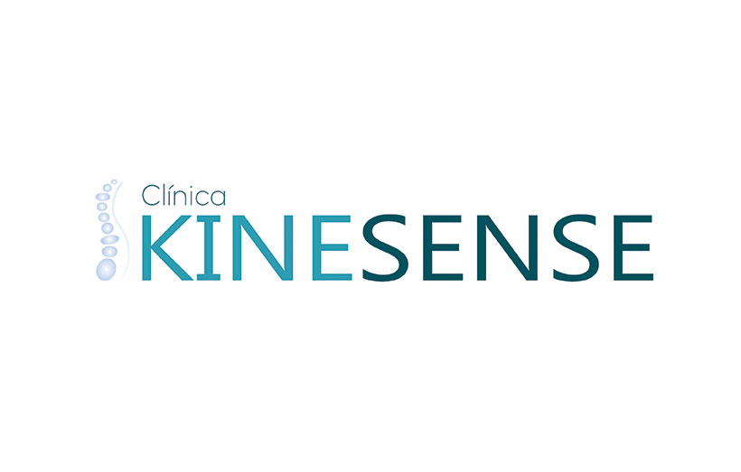 Diseño gráfico del logotipo de la clínica KINESENSE